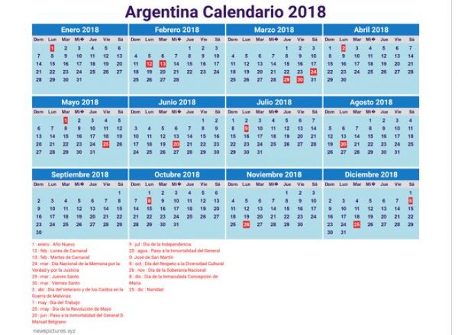 Calendario de Pesca 2018