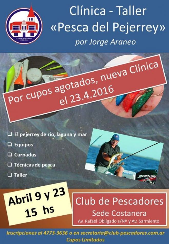 23/4 Nueva Clínica-Taller "La pesca del pejerrey"