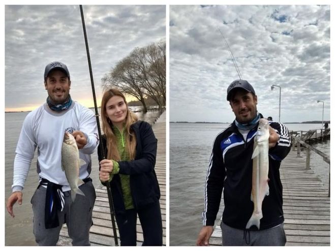 Pesca en un invierno primaveral en el Guazú