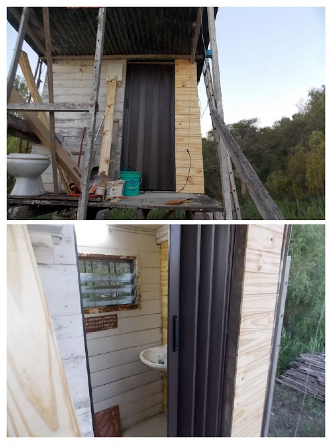 Nuevo baño en el muelle de la Sede Guazú