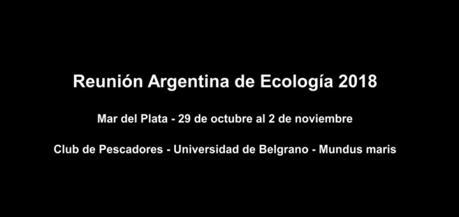 Se presentó el trabajo realizado entre el Club de Pescadores y la  Universidad de Belgrano en la Reunión Argentina de Ecología 2018