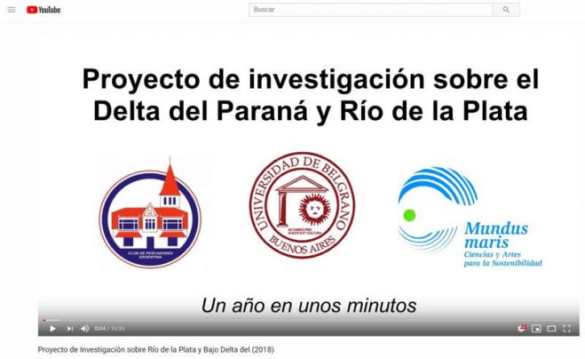 Documental en video sobre el Proyecto de investigación Río de la Plata y Bajo Delta