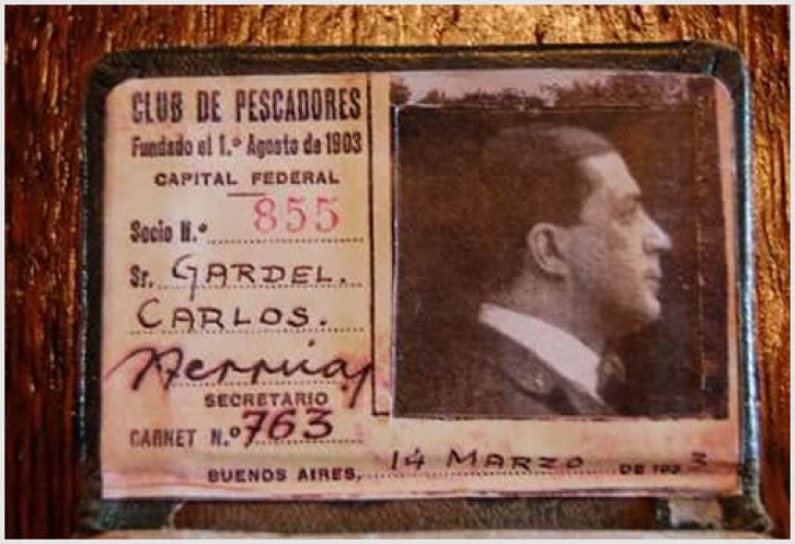 Carlos Gardel: Socio del Club de Pescadores y el Día Nacional del Tango