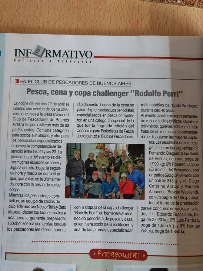 Revista Weekend en la cobertura del Concurso a la pieza mayor y Copa Challenger &quot;Rodolfo Perri&quot;