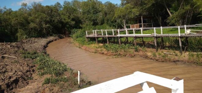 Avances de las obras en el Arroyo Negro