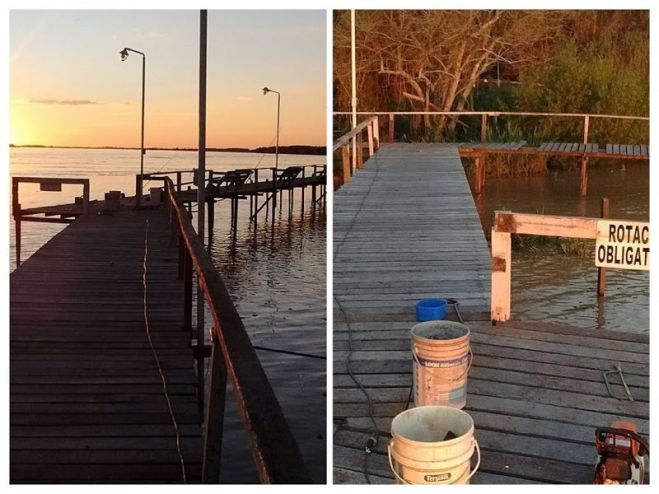 Retrazado del final del muelle